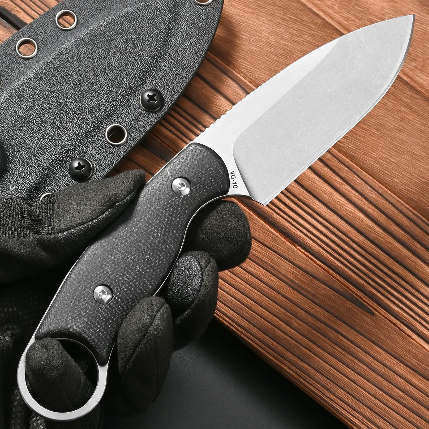 Bushcraft Knife Fixed - Cuchillo de hoja fija Eafengrow FF116,