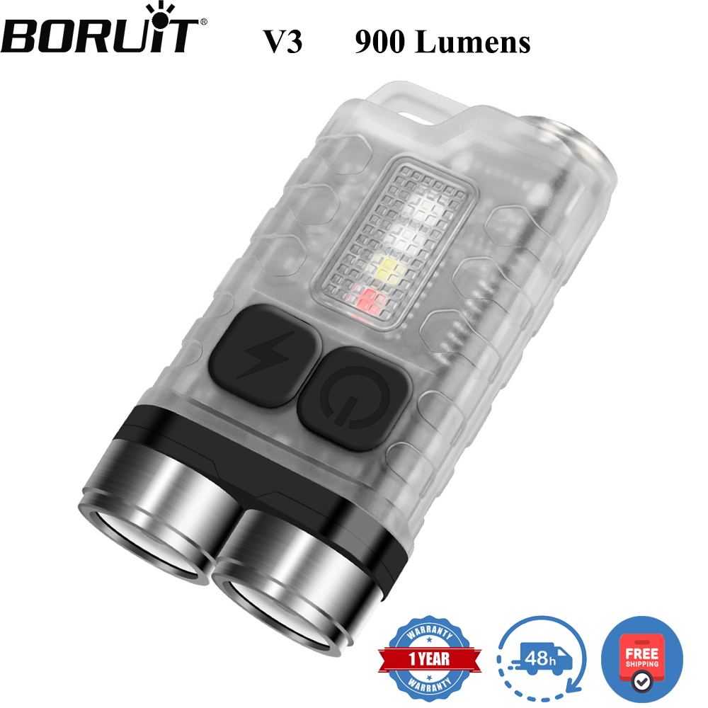 Fishing Kit Compact - Linterna LED BORUiT V3, Portátil, 900LM,