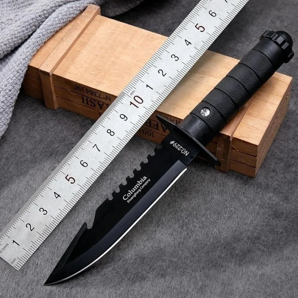 Bushcraft Knife Fixed - Cuchillo Recto para Acampar al Aire