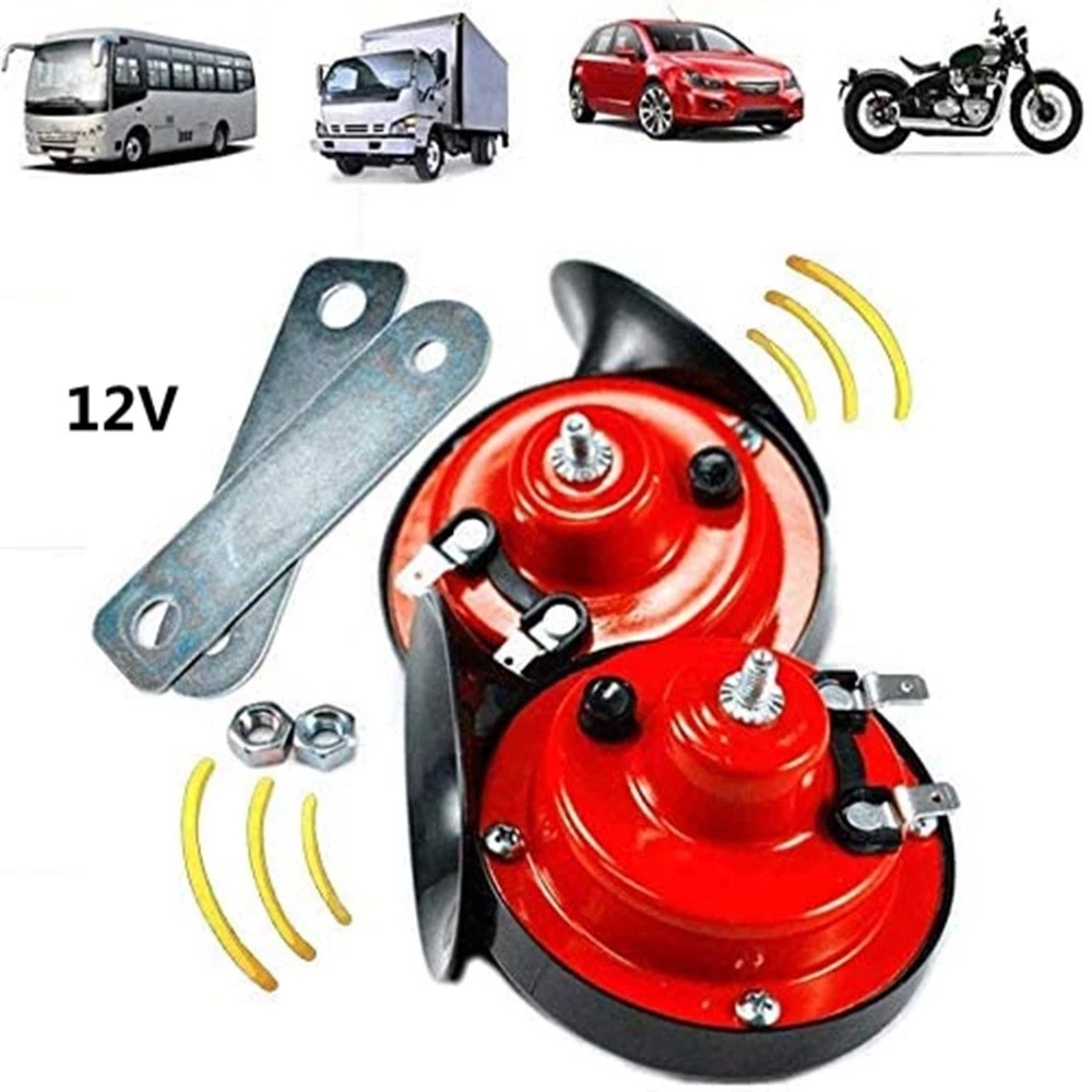Emergency Whistle Loud - 12V Super ruidoso coche 300DB doble