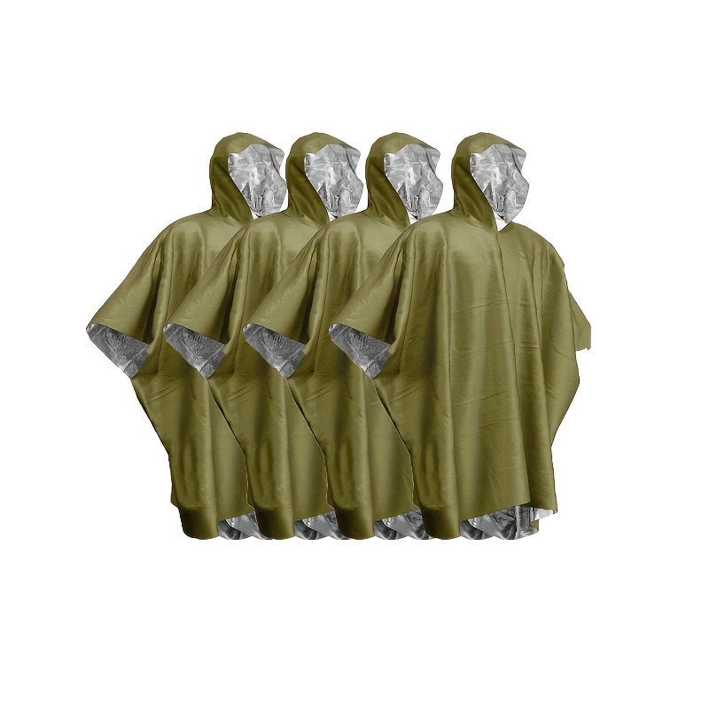 Survival Blanket Reflective - Poncho de lluvia térmico de supervivencia