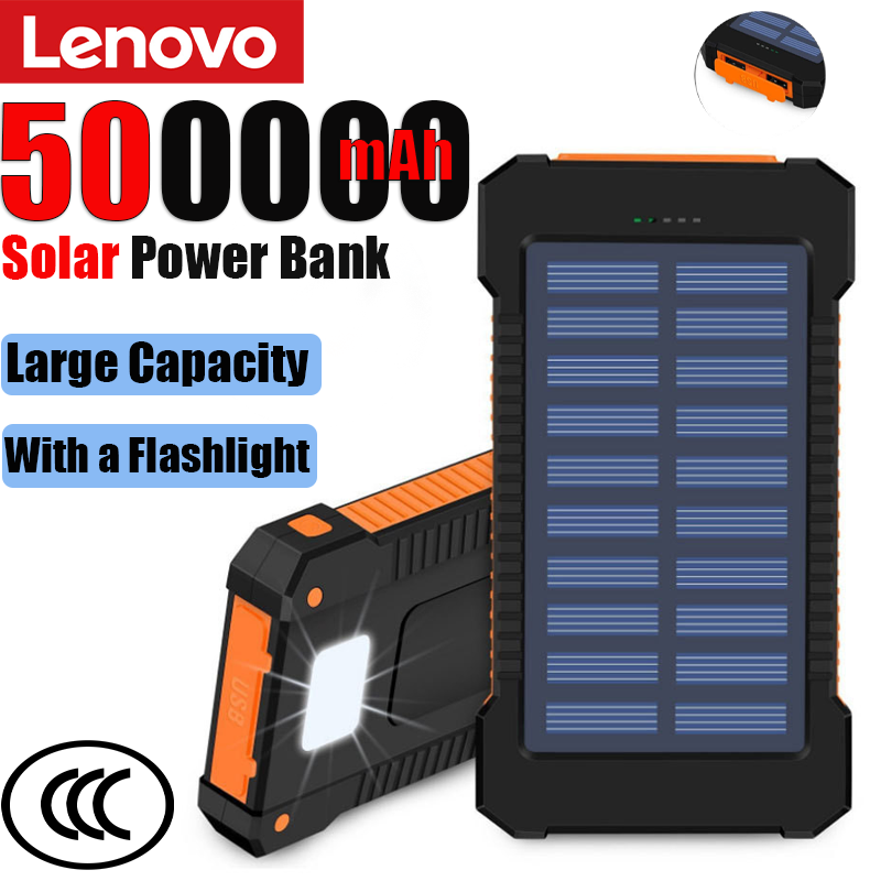 Solar Emergency Charger - Batería Externa Portátil Lenovo de 500000