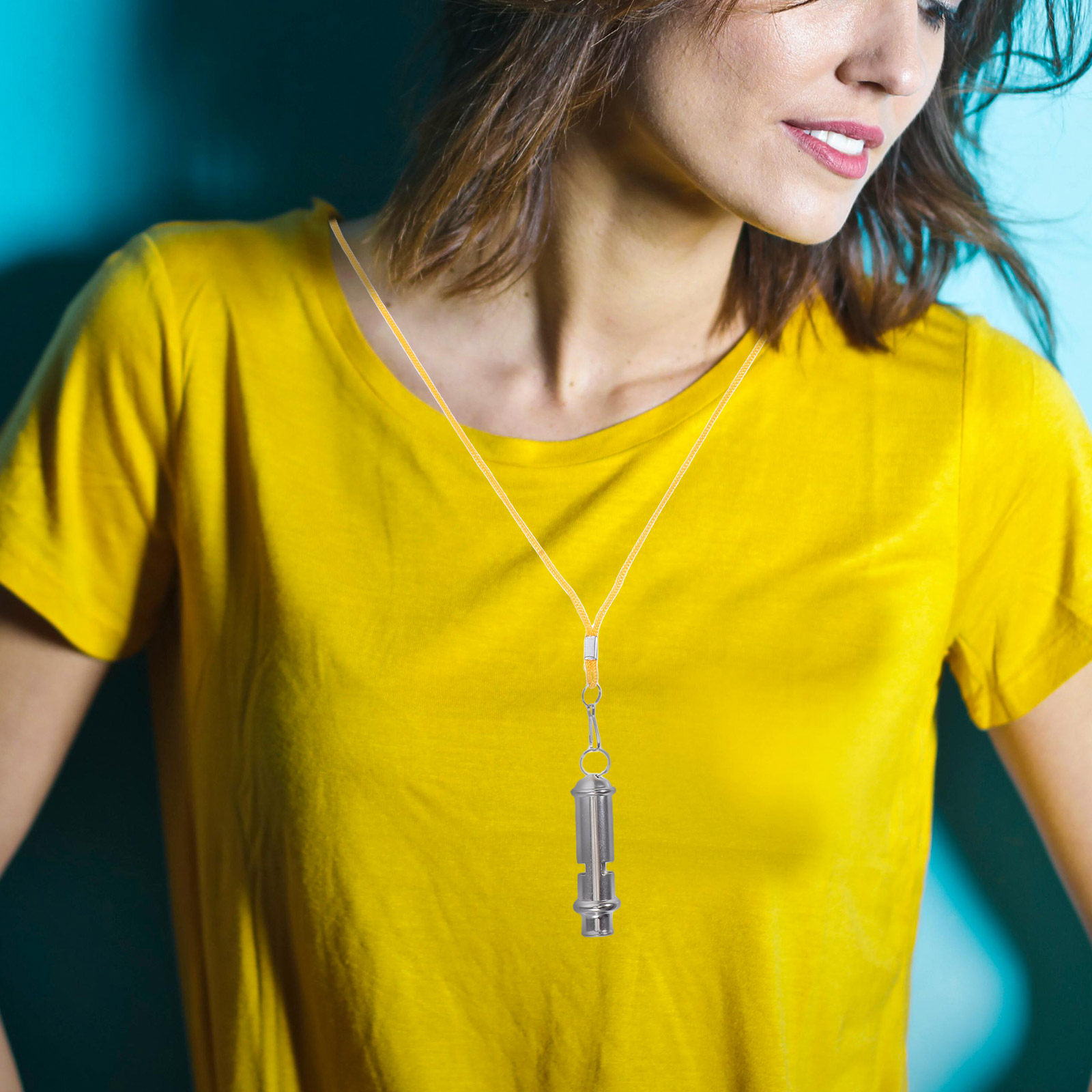 Emergency Whistle Loud - Silbato de Supervivencia de Acero Inoxidable