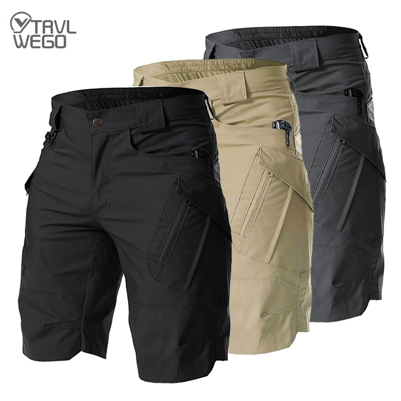 Fishing Kit Compact - Pantalones Cortos Tácticos TRVLWEGO para Hombre,