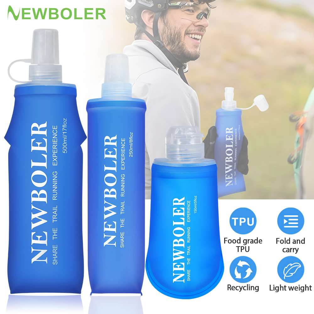 Water Bag Collapsible - NEWBOLER 150ml 250ml 500ml botella de