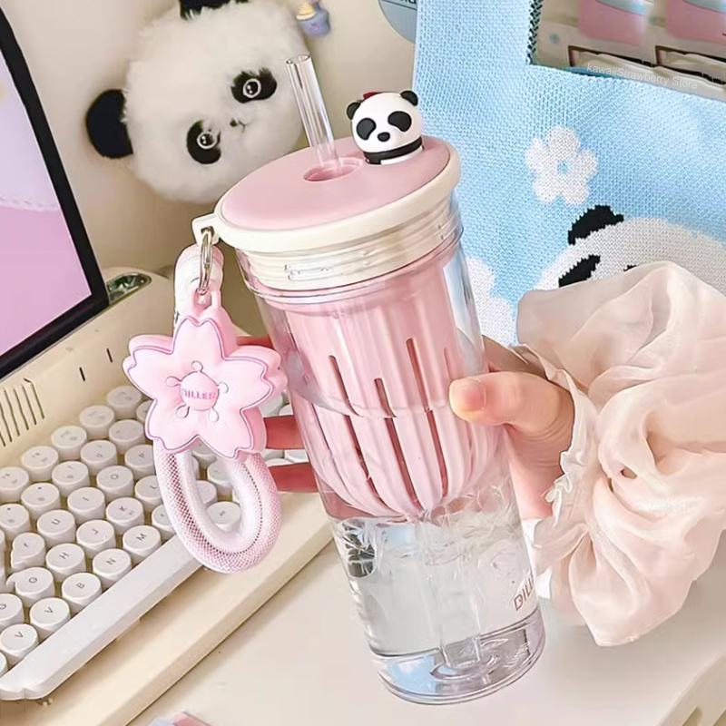 Water Purification Straw - Botella de agua Kawaii de 650ml