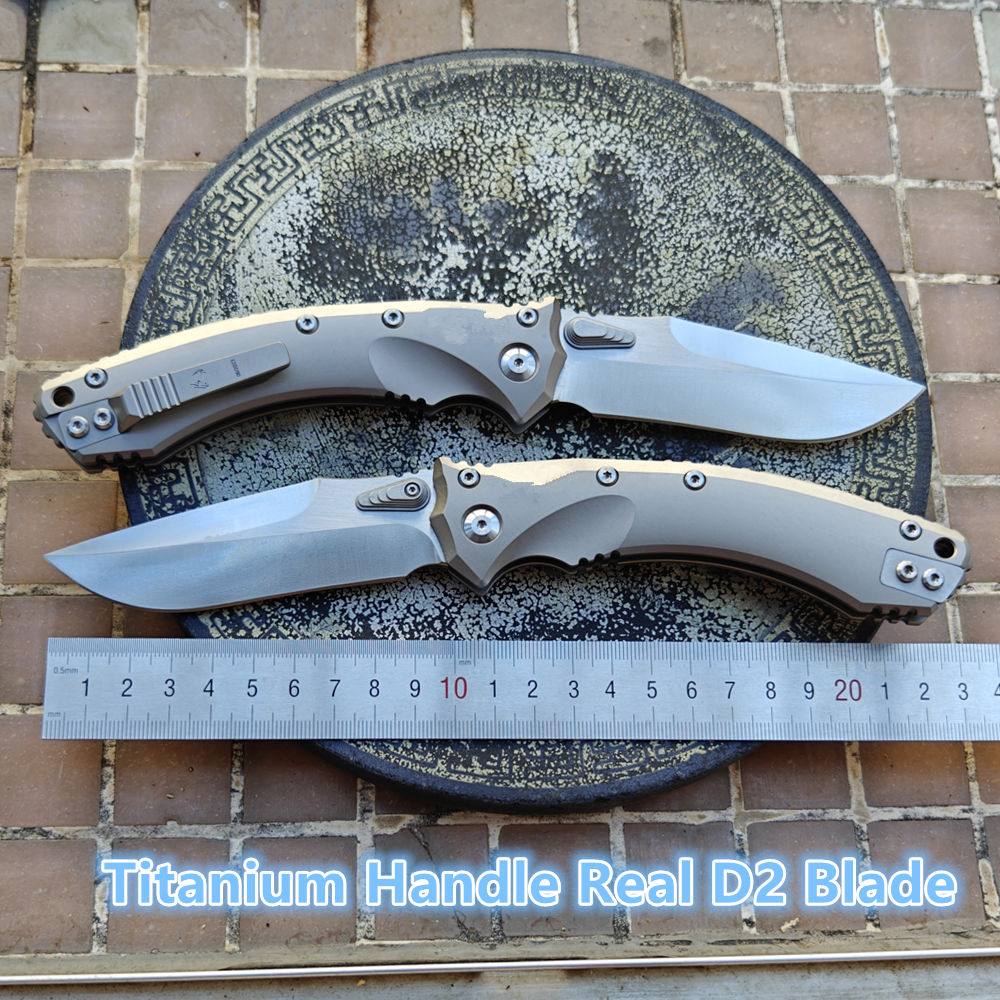Bushcraft Knife Fixed - Mai's Real D2 hoja Amphibia cuchillo