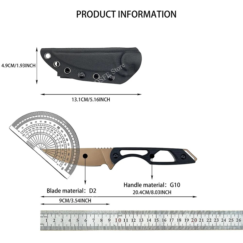 Equipo Multiusos para Activida - Bushcraft Knife Fixed reseña y precio