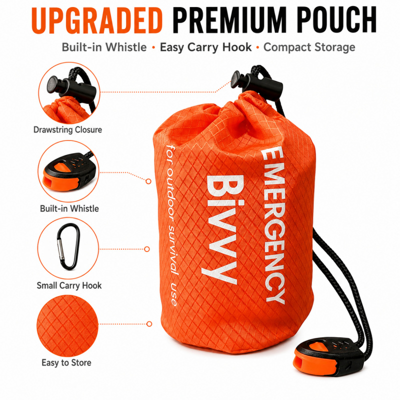 Paquete de 2 sacos de dormir d - Bivy Bag Emergency reseña y precio
