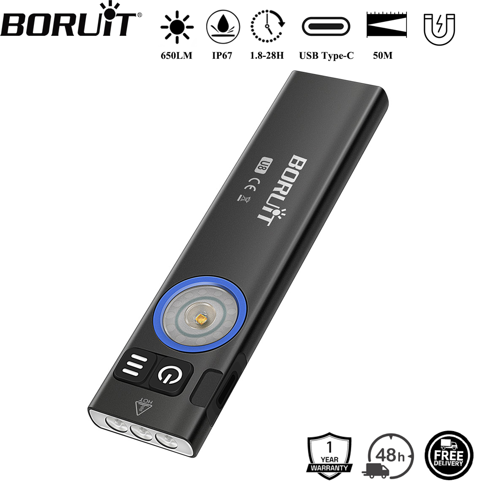 BORUiT U8 650LM EDC linterna L - Fishing Kit Compact reseña y precio