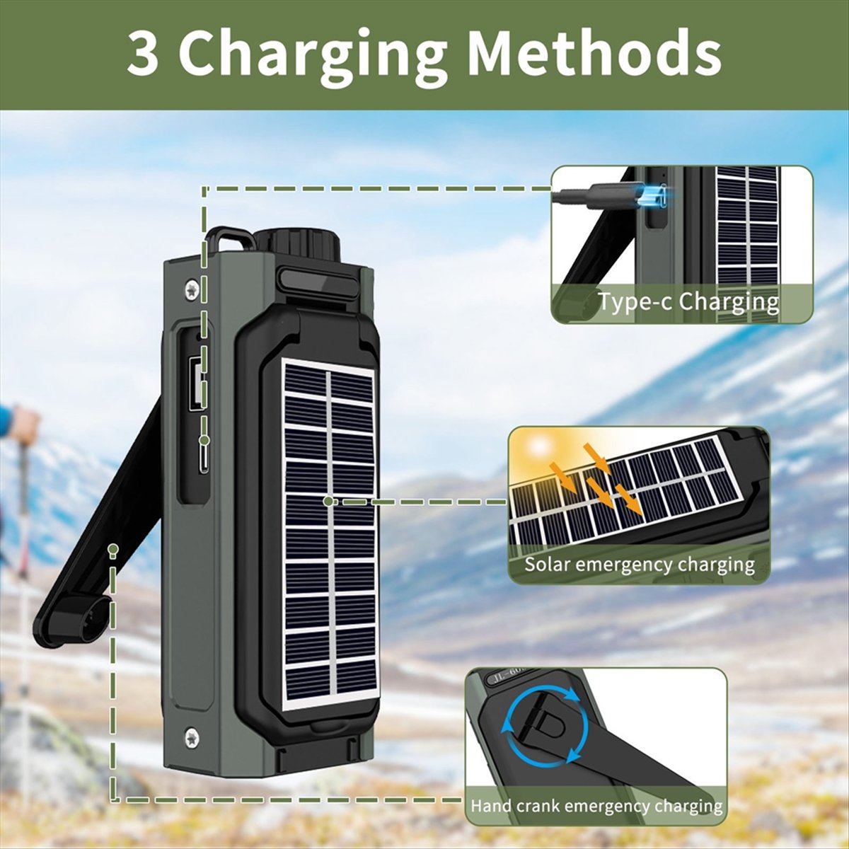 Radio Solar Portátil A26Z, Rad - Solar Emergency Charger reseña y precio