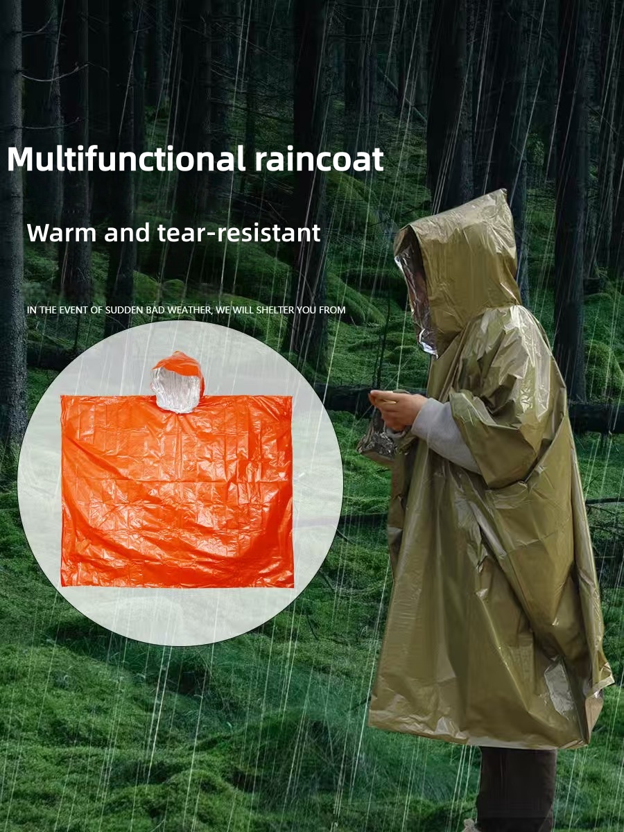 Chubasquero de emergencia port - Survival Blanket Reflective reseña y precio