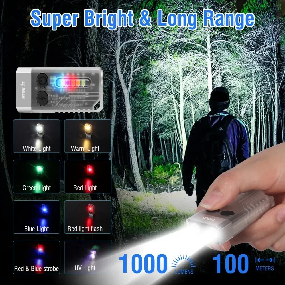 BORUiT V10 llavero UV LED EDC  - Fishing Kit Compact reseña y precio