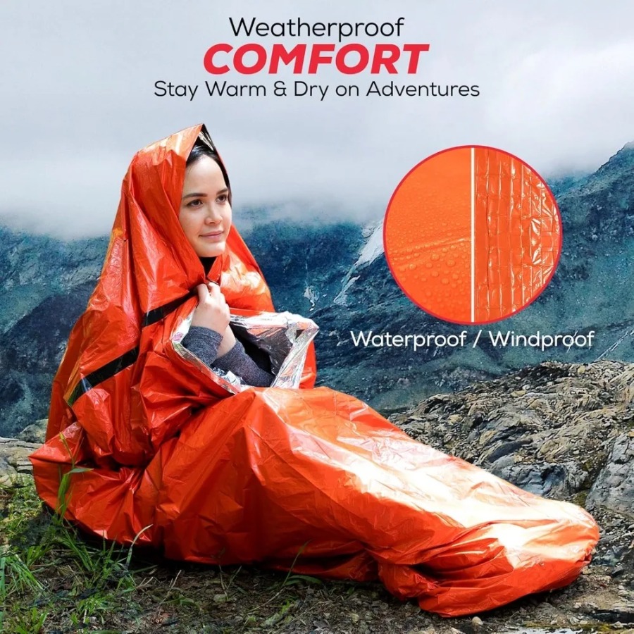 Saco de dormir de emergencia a - Emergency Mylar Tent reseña y precio