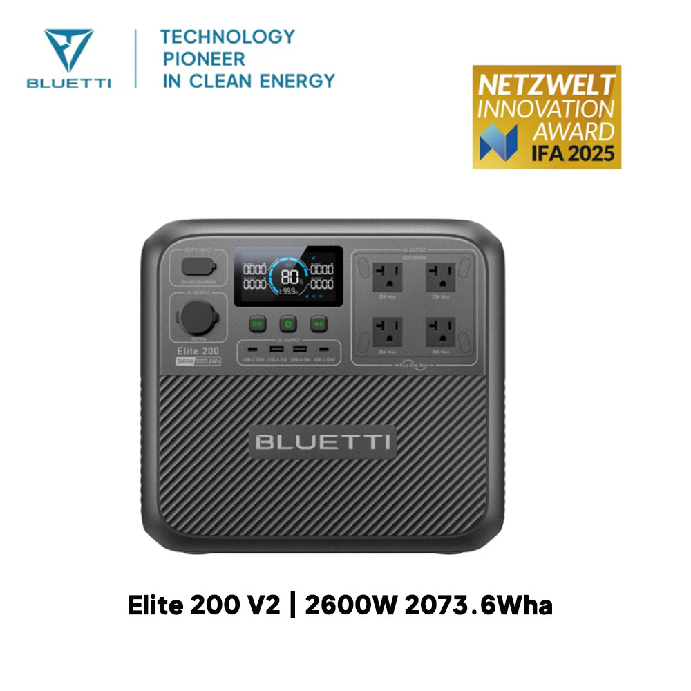 【Renew】BLUETTI Elite 200 V2 Es - Solar Emergency Charger reseña y precio