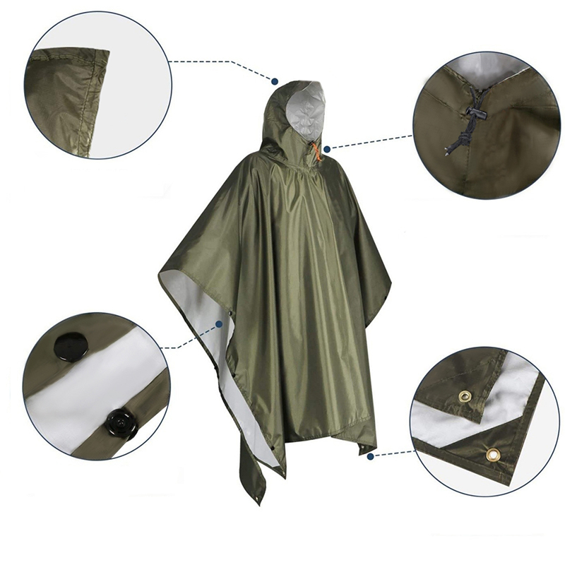 Poncho de lluvia de alta resis - Emergency Poncho Rain reseña y precio