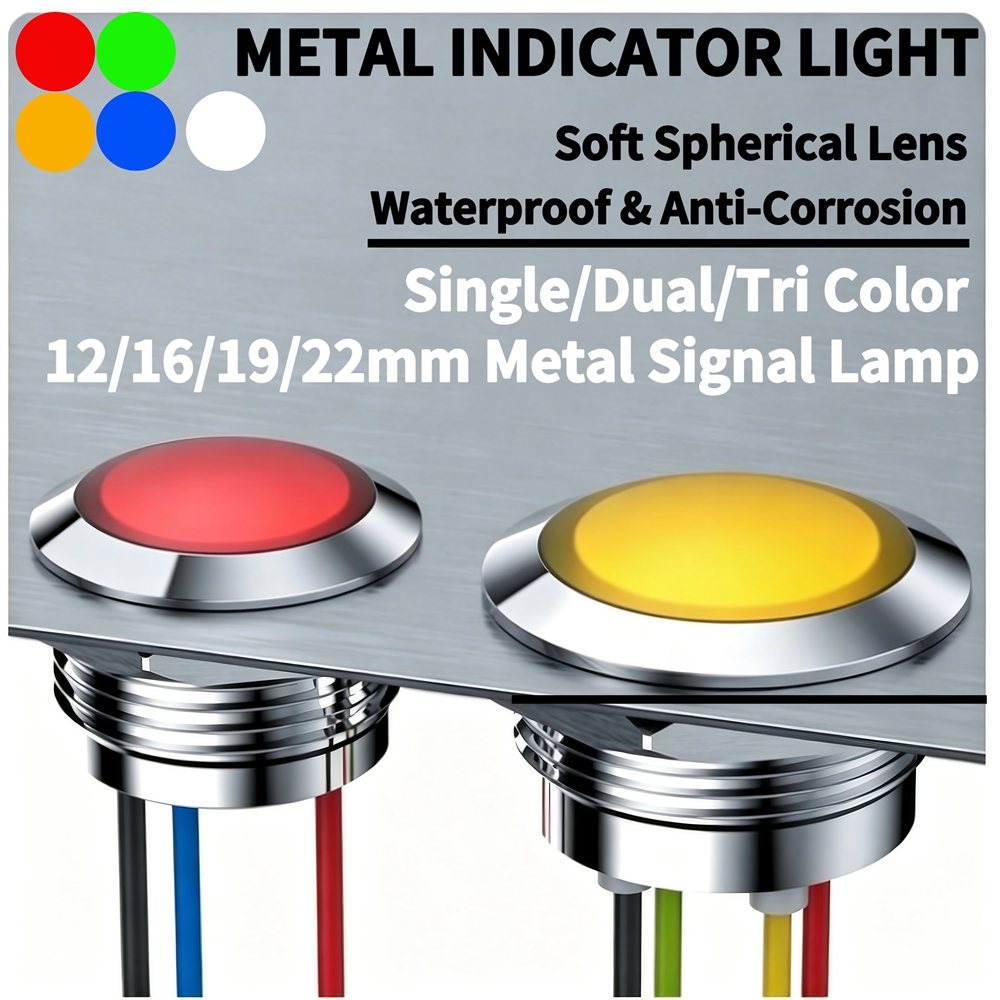 Luz indicadora LED metálica de - Signal Panel Orange reseña y precio