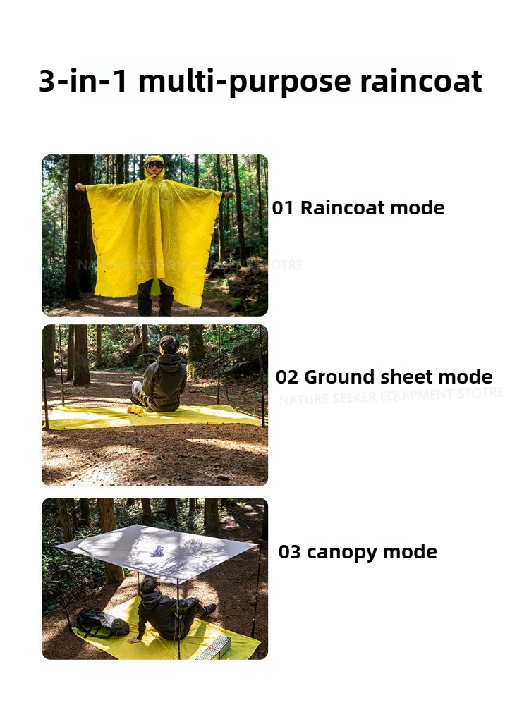 Chubasquero 15D/210T, Poncho i - Emergency Poncho Rain reseña y precio
